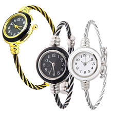 Reloj de pulsera analógico de cuarzo con alambre de acero para Mujer, cronógrafo con pantalla analógica, de acero ecológico, regalo para Mujer 2024 - compra barato