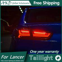 AKD-lámpara trasera de estilo de coche para Mitsubishi Lancer EX, luz trasera LED de señal DRL, accesorio de lámpara trasera de parada, 2008-2016 2024 - compra barato