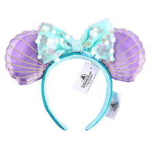 Disney Headband Cartoon Princess Ariel Hair Band Kawaii Hair Accessories Headwear Cosplay Props Gifts for Children Girls Women 2024 - buy cheap