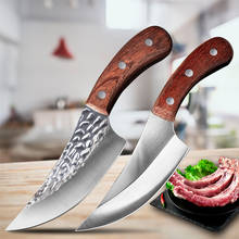 5 Inch Chef's Knife Hand Forged Outdoor Hunting Knife Stainless Steel Kitchen Knife Meat Cleaver Boning Butcher Knife 2024 - buy cheap