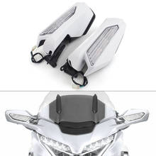 Motorbike Rear View Side Mirror LED Turn Signal light For Honda Goldwing GL1800 GL1800 GL 1800 2018-2020 2024 - buy cheap