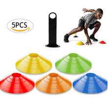 5Pcs/set Soccer Ball Space Markers Cones Sport Running Football Soccer Rugby Agility Training Discs Marker 2024 - buy cheap