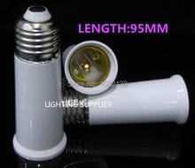 10pcs PC material E27 to e27 LED socket adapter Led Light Bulb base Lamp Holder stable extention long E27-e27 converter 2024 - buy cheap