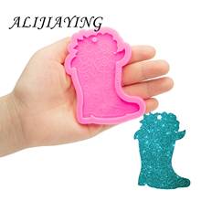 Shine Inside Resin boots Keychain Silicone Shoes Epoxy Molds for DIY Jewelry Making Tools Polymer Clay Chocolate DY0568 2024 - купить недорого