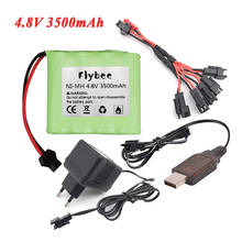 Enchufe y cargador de batería NiMH de 4,8 V, 3000mah, 3500mah, para juguetes Rc, coches, tanques, Robots, barcos, pistolas, AA, 4,8 v 2024 - compra barato