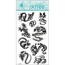 Водостойкая Временная тату-наклейка, Китайские драконы, тату-наклейки, флэш-тату, искусственные татуировки для мужчин и женщин 2024 - купить недорого