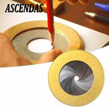 Herramienta de dibujo circular Flexible de acero inoxidable, regla de dibujo de pintura de medición redonda ajustable rotativa con herramienta de marcas de tamaño 2024 - compra barato