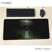Zelda mouse pad gamer wrist rest 70x30cm gaming mousepad pc notbook desk mat cute padmouse games locked edge gamer mats gamepad 2024 - buy cheap