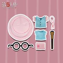 Juego de Anime Identity V Kawaii, conjunto de accesorios de vestir, Tops con cara, vestido, gafas, traje de cambio, conjunto de ropa de Cosplay de peluche 2024 - compra barato