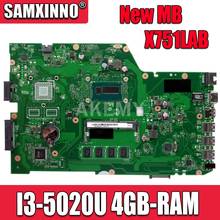 X751LAB MAIN_BD._4G/I3-5020U I3-5010U Mainboard REV 2.5 For ASUS X751L X751LA R752L X751LD X751LJ Laptop motherboard EDP screen 2024 - buy cheap