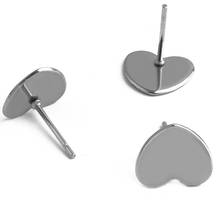 Pendientes de acero inoxidable en forma de corazón, accesorio de joyería, 10mm 2024 - compra barato