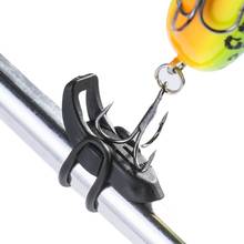Magnetic Hook Keeper Fishing Rod Tool Clip Hanging Hooks Holder ABS Plastic Fishing Pole Hook Keeper With O Elastic Rubber Rings 2024 - buy cheap