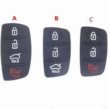 DAKATU  Car Key Rubber Button Pad 3 4 Buttons Key Case Cover Remote Auto Replacement Parts Car Key Shell For Hyundai Ix35 Ix45 2024 - buy cheap