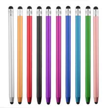 10 цветов, Круглый стилус, ручка с двойными наконечниками, емкостный стилус, сенсорный экран, ручка для рисования для телефона, iPad, смартфона, планшетного ПК, компьютера 2024 - купить недорого