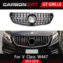 2015+ V Class GT Grill Grille Vertical Style For Mercedez  W447 Gt Grille MPV Auto Front Mesh For V250 V260 V220 Restyling Grill 2024 - buy cheap