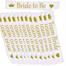 Team Bride Sash Hen Night Girls for Wedding Bridal Shower Decorations Bride to be Ring Bachelorette Party Supplies 2024 - buy cheap