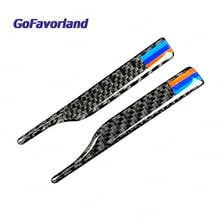 2Pcs Carbon Fiber Rearview Mirror Sticker Anti-Rub Strip For BMW X3 X5 E90 F10 F30 2024 - buy cheap