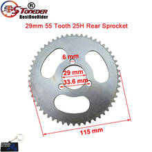 STONEDER 29mm 55 Tooth 25H Pocket Bike Rear Chain Sprocket For 47cc 49cc 2 Stroke Engine Chinese Mini ATV Quad Goped Scooter 2024 - buy cheap