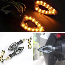 1pc 12 LED Turn For Moto Motorbike Motorcycle Accessories Yellow redSignal Motorcycle Turn Signals Light Tail Lights Indicators 2024 - buy cheap