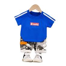 New Children Clothes Summer Baby Girls Clothing Boys Cotton Casual T-Shirt Shorts 2Pcs/Set Toddler Sport Costume Kids Tracksuits 2024 - buy cheap