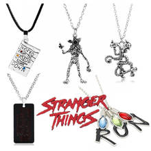 Stranger Things Jewelry Necklace Two intertwined Demodog Pendant Necklaces for Women Men Creative NOTES FROM OPSIDE DOWN Chain 2024 - buy cheap