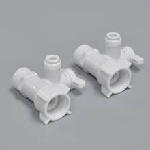 Acessórios para purificador de água, 5 peças de plástico 1/2 a 1/4 entrada de água integrada três vias válvula de esfera tubulação 2024 - compre barato