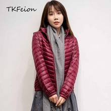 2020 New Arrived Women Spring Jackets Ultra Light Feather Clothes Fashion Diagonal Stripes Female Slim Coat Autumn Cotton Parkas 2024 - buy cheap