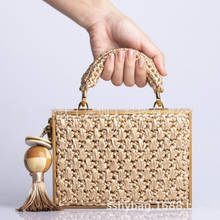 New Womens Fashion Bag Brand Designer 2022 Crossbody Totes Bags Hand-Made Bamboo Flap HandBag Travel Top-Handle Beach Sac A Main 2024 - buy cheap