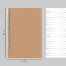 Agenda Kawaii Journal A5 Spiral Notebook Daily Planner Grid Dot Blank Line Kraft Paper DIY Sketchbook Office Supplies Stationey 2024 - buy cheap