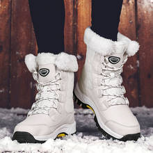 2019 Winter Warm Shoes Women Fashion Platform Snow Boots Brand Plush Female botas mujer Fur Lady Ankle Boots Female botas mujer 2024 - buy cheap