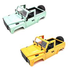 2 juegos de carcasa de carrocería de coche D90 con neumático para 1/12 MN D90 D91 D99 MN45 MN90 MN99S RC, accesorios de piezas de coche, amarillo y verde 2024 - compra barato