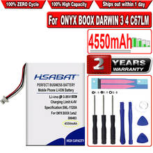 DARWIN HSABAT 4550mAh Bateria para ÔNIX BOOX 3 4 C67LM E-BOOK ÔNIX BOOX Carta2 C67ML C63ML T76ML T76SML C65ML C65HD T68 N96C/ML 2024 - compre barato