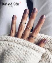Черное Открытое кольцо «сделай сам», 3 шт./компл., кольцо на фаланг пальца средней длины, набор для женщин, панк, сплав, кольца для пальцев, ювелирные изделия в стиле бохо 2024 - купить недорого
