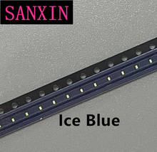 MUXIN LIGHT-diodo emisor de luz, 100 piezas, 0402 SMD LED de alto brillo, azul hielo, 1005 2024 - compra barato