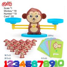 Jogo educacional de balança de macaco, jogo de matemática, balança de sapo, brinquedos para crianças educacionais 2024 - compre barato