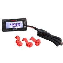 KOSO Mini 3 Universal Multi-Function Motorcycle LED Digital Meter for Racing and Scooter Bike Air Temp+Time+Volt Meter in One 2024 - buy cheap