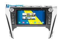 Reproductor Multimedia estéreo con GPS para coche, reproductor Multimedia con pantalla táctil, DVD, cuatro núcleos, Android 4.4.4, para Toyota Camry 2012 2013 2014 2015 2024 - compra barato