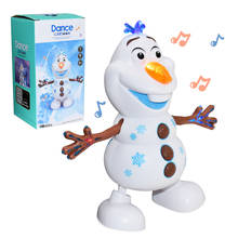 Disney Kid Toys Frozen Dancing Snowman Olaf Musical Toy With Light Music Can Waving Arms With 5 Music Kids Birthday Gift 2024 - buy cheap