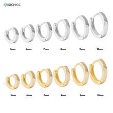 KIKICHICC 925 Sterling Silver Gold Plain 5MM 10MM  Huggies Piercing Clips Hoop Luxury Clips Pendiente Loops Earring Rock Punk 2024 - buy cheap