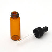 10pcs Small 5ml Amber Perfume Bottles Small Dropper Vial For Essential Oil 5ml Glass Dropper Bottles 2024 - buy cheap