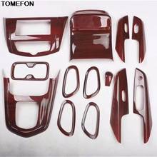 TOMEFON For For Nissan Terra 2018 ABS Wood Print Inner Door Handle Window Switch Gear Shift Panel Interior Trim 2024 - buy cheap