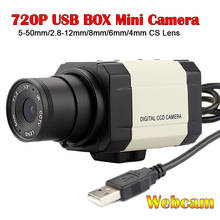 Minicámara USB de 720P, Webcam de PC de 1MP, USB2.0, UVC, Plug Play, USB, cámara Web con Zoom Manual de 5-50mm, 2,8-12mm, lente CS Varifocal 2024 - compra barato