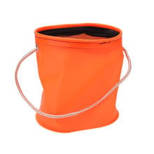 7 in Portable Water Bags Fishing Foldable Bucket Mesh Bucket Water Container Storage Carrier Bag EVA Outdoor Hiking Round Barrel 2024 - buy cheap