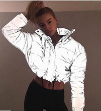 2019 Winter New Arrival Fashion Thick Reflective Cotton Jacket Coat Women Warm Long Sleeve Zipper Outwear Overcoat Streetwear 2024 - buy cheap