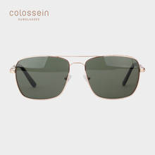 COLOSSEIN Pilot Sunglasses Men Classic Polarized Sun Glasses Women Retro Square Metal Frame Glasses UV400 Protection Eyewear 2024 - buy cheap