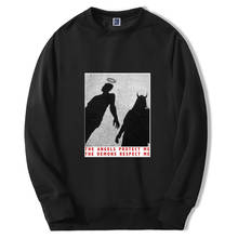 The Angels Protect Me The Demons Respect Me Sweatshirts Hoodie Men Print Mens 2020 Winter Sportswear Hip Hop Fashion Streetwear 2024 - buy cheap