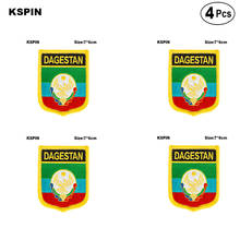 Dagestan Shiled Shape flag patches national flag patches for Cothing DIY Decoration 2024 - buy cheap