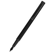 Hongdian caneta fonte de metal preta, titânio preto ef/f/dobrável, textura de árvore, excelente presente para escritório de negócios 2024 - compre barato