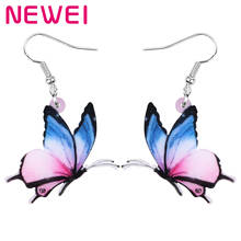 ARWA acrílico volando Tabby mariposa insectos pendientes largos hermoso colgante de animal gota joyería mujeres chico primavera moda Decoración 2024 - compra barato