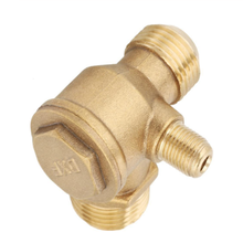 1Pcs 3 Port Brass Male Threaded Check Valve Connector Tool for Air Compressor 2024 - buy cheap